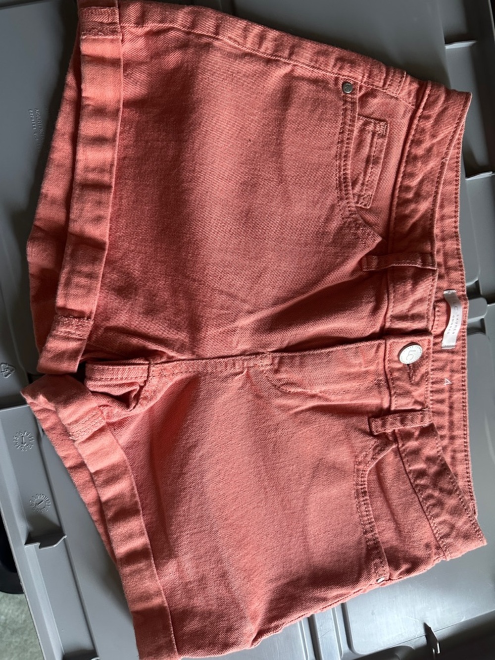 LC Lauren Conrad Coral Denim Shorts